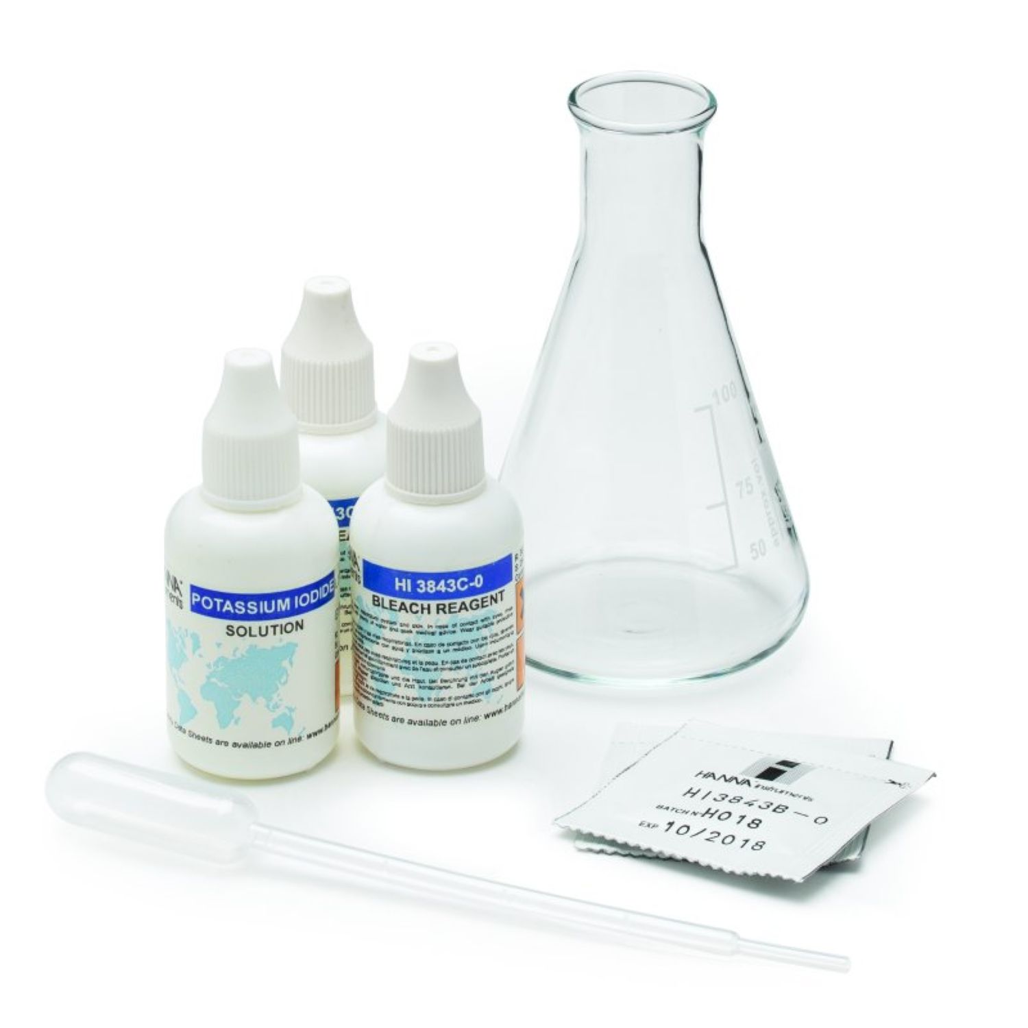 Kit Medicion Hipoclorito Agua Acuario Pileta Hanna Hi3843