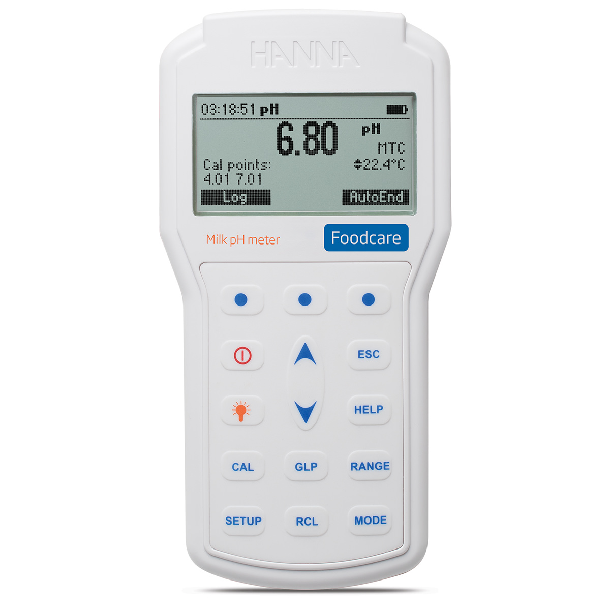 Medidor Profesional Portátil de pH para Leche Hanna HI98162