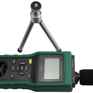 Equipo Multifuncion Amtast Anemometro Lux Decibelimetro Temperatura Humedad 5 en 1