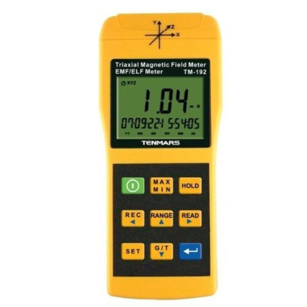 TENMARS TM-192 Medidor de campo magnético triaxial