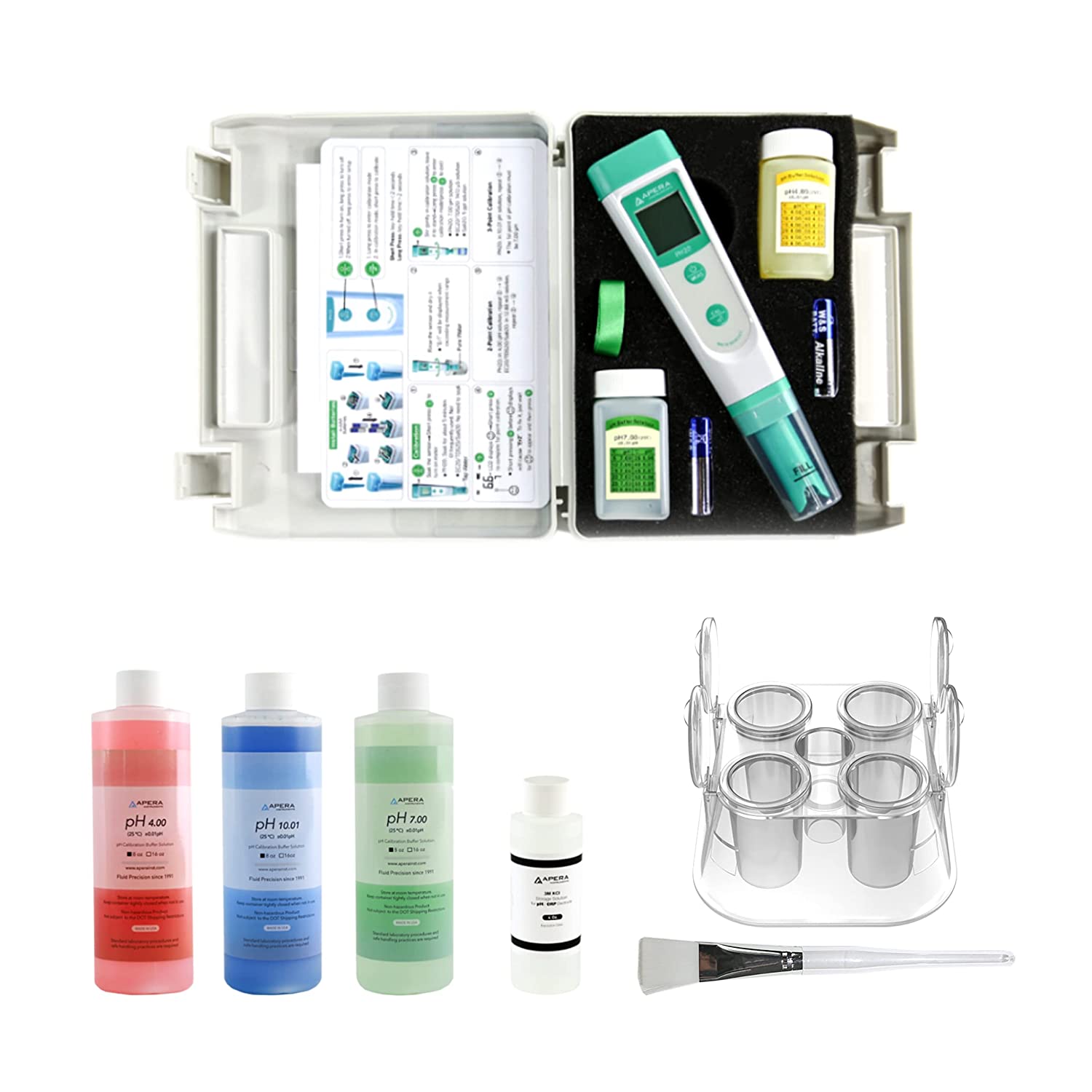 Kit Apera pH20 Soluciones buffer + almacenaje
