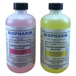 Soluciones buffer Biopharm pH 4.01 y pH 7.01