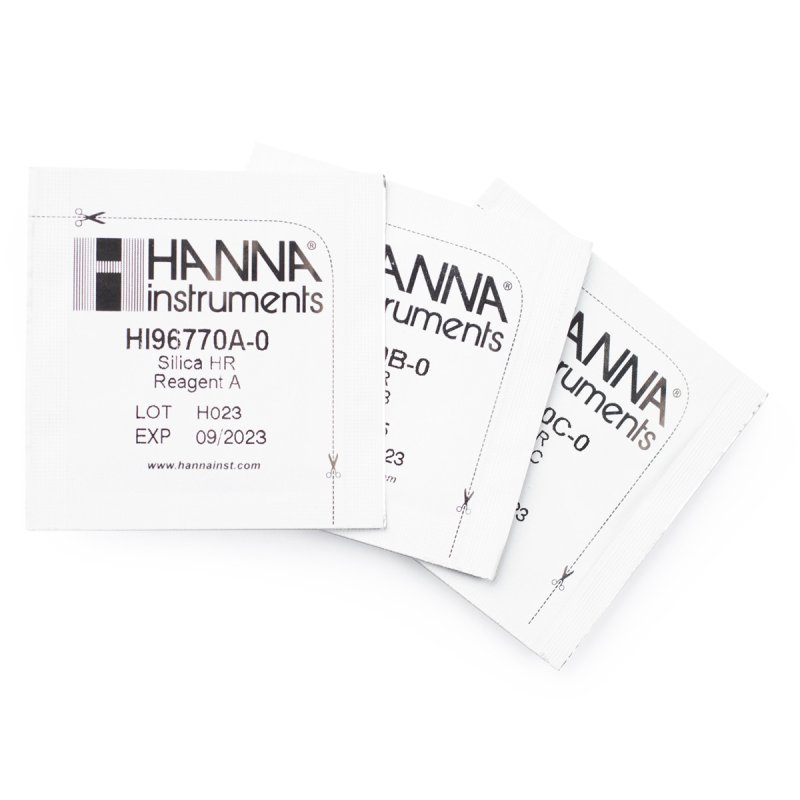 Reactivos Sílice Alto Rango Hanna Hi96770-01 100 Pruebas