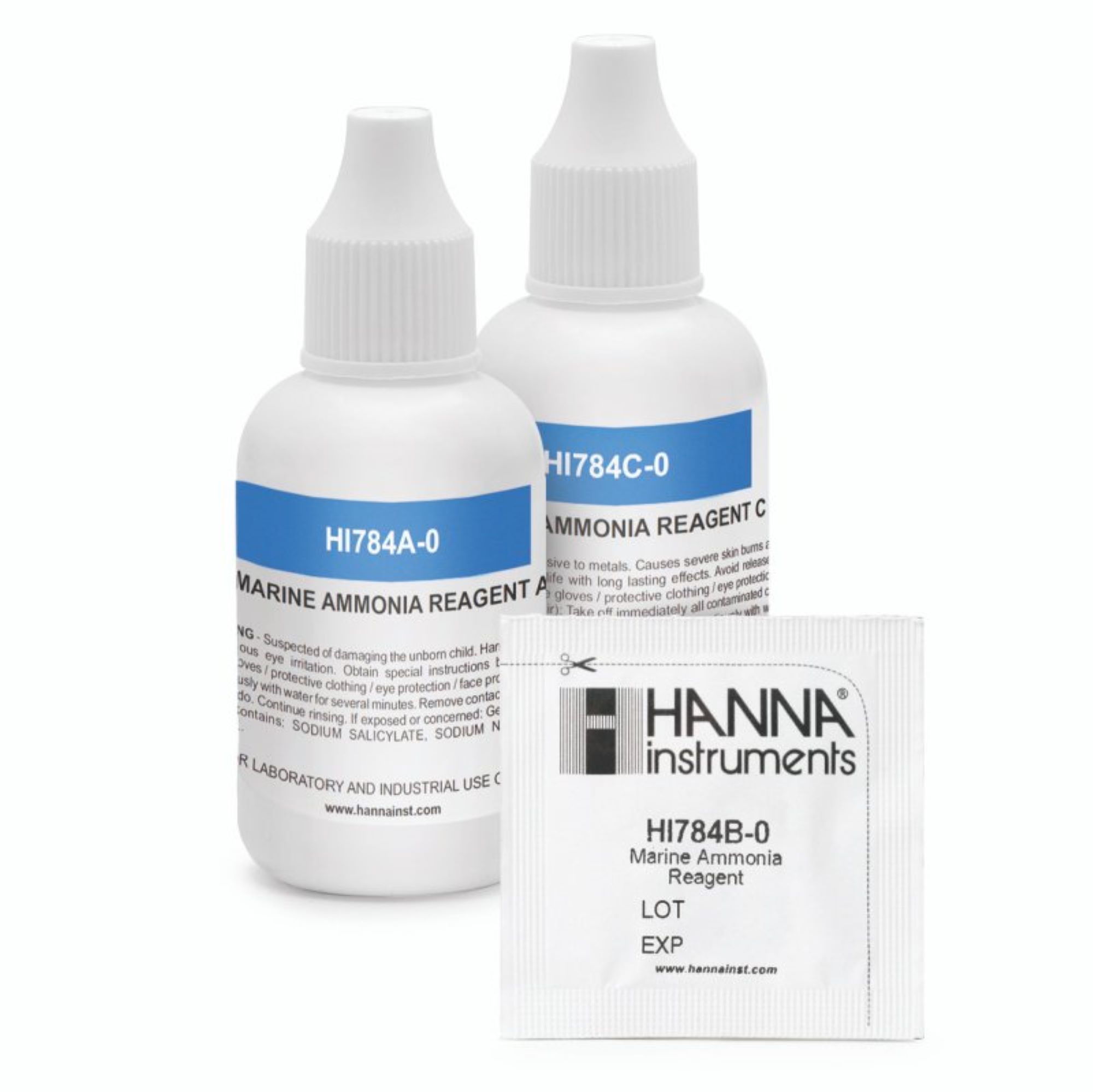 Reactivos Marine Ammonia Checker Hanna Hi784-25 Pruebas