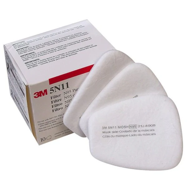 Pack 10 Filtros Particulas Respirador Limpieza Pintura Polvo 3m 5N11CN N95