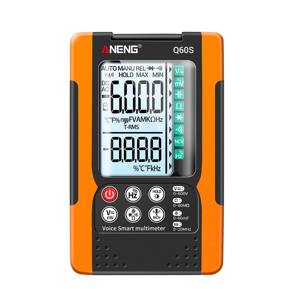 Multimetro Digital Tester Voltaje Resistencia Panel Gigante Q60S