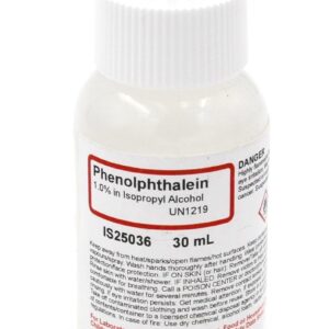 Solución Indicadora Ph Fenolftaleína 1% 30ml Laboratorio