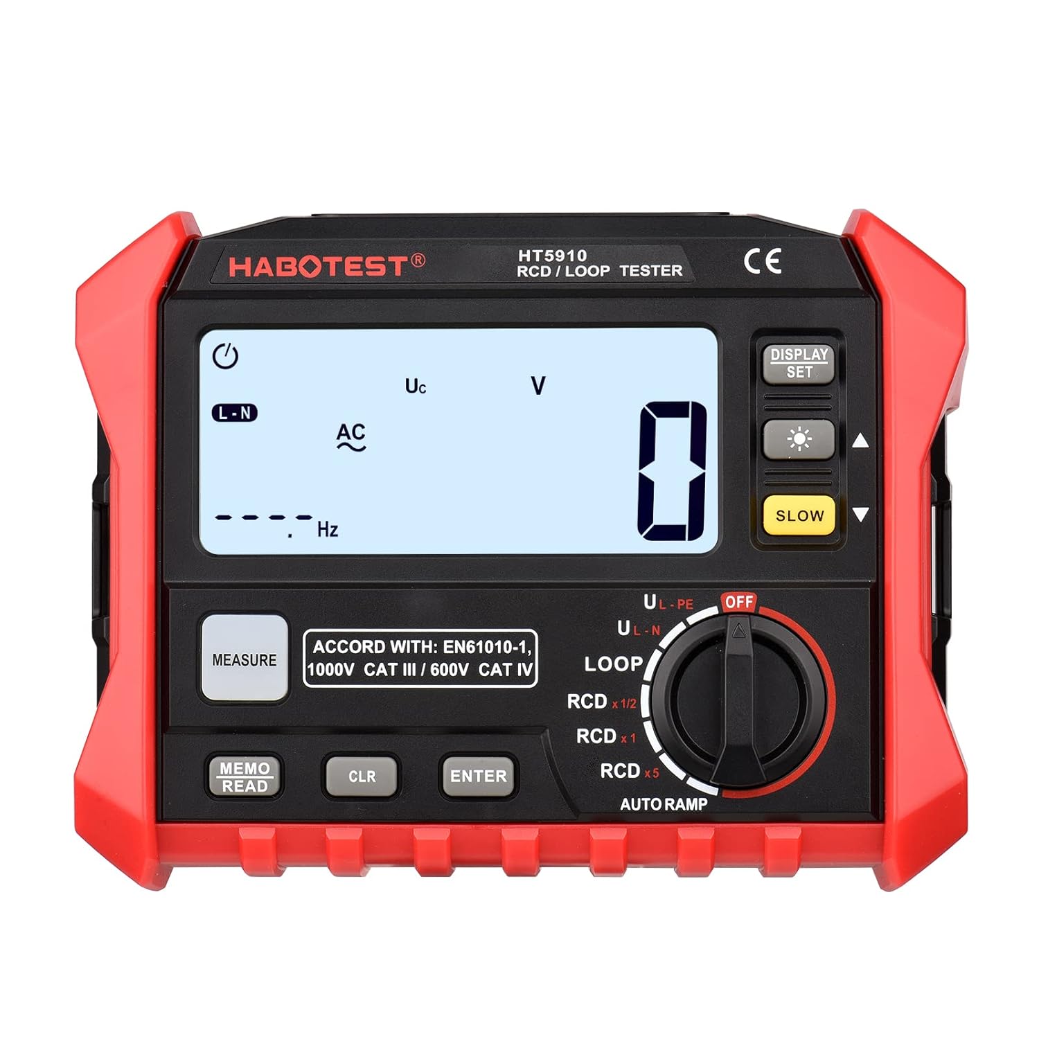 Voltimetro Probador Disyuntores Fugas Resistencia Habotest Ht5910