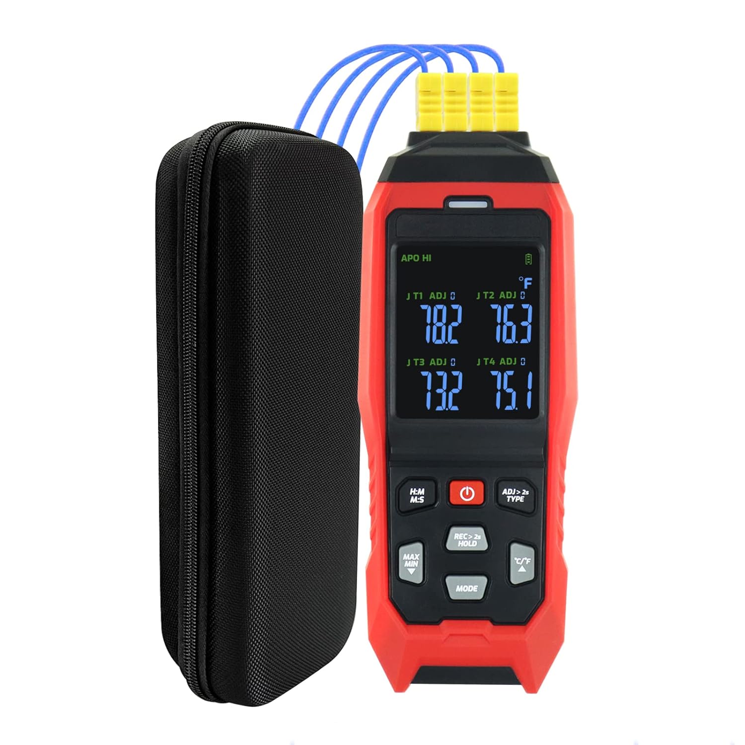 Termometro Termopar Digital Medición 4 Canales Termocupla Danoplus DP-373