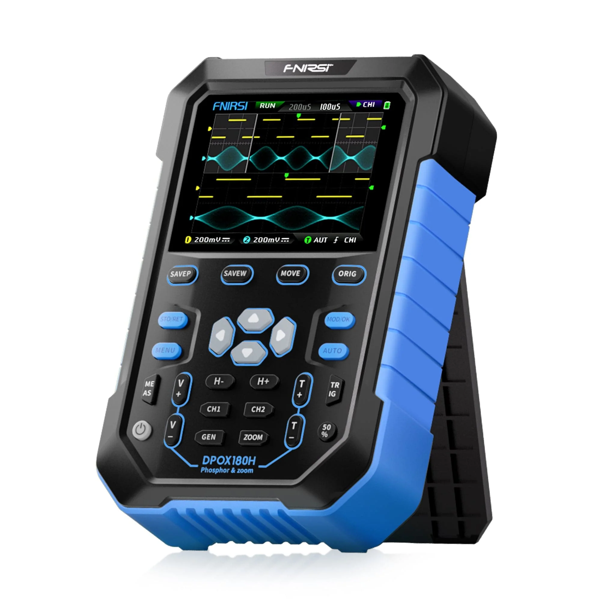 Osciloscopio Digital Fósforo 2 Canal 180mhz Fnirsi Dpox180h