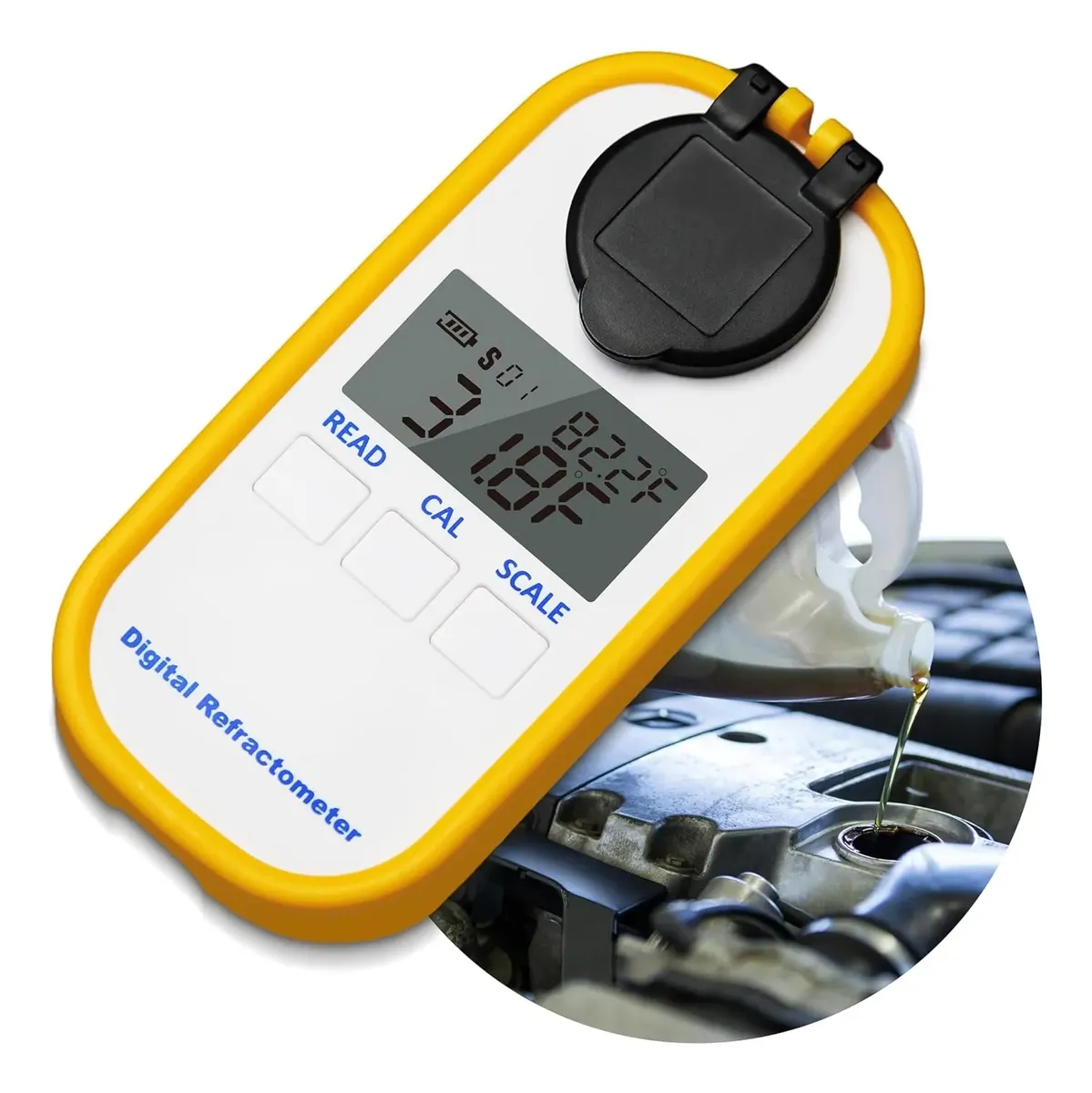 Refractometro Anticongelante Diesel Glicol Tester Urea AMTAST AMR317