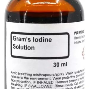 Solucion Yodo Iodo Botella 30ml Laboratorio Agente Tinción