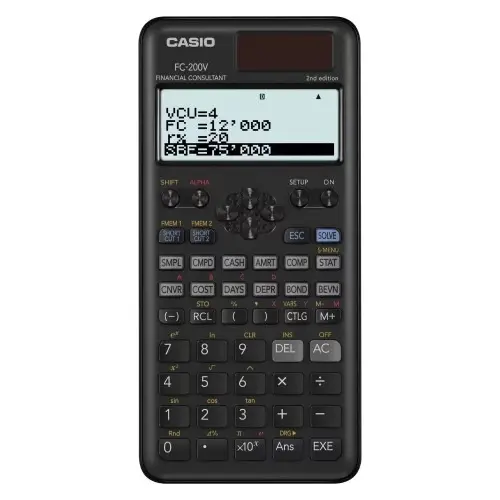 Calculadora Casio Fc 200v 2 W Dt 2da Edicion FC-200V