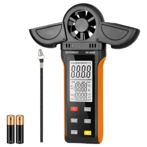 Anemometro Medidor Velocidad Viento Aire Temperatura Humedad GOYERRNES GR-5000K
