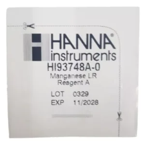 Reactivos Hanna Manganeso Pruebas Hi93748a-0 Pack X 50 y 100 Unidades