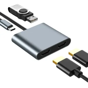 Adaptador 2 Monitores Usb-c A Hdmi 4k Conversor HDMI 4K