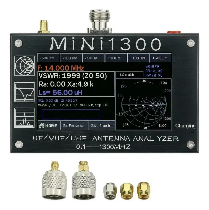 Analizador Antena Radio Frecuencia 0,1-1300mhz Hf Vhf Uhf
