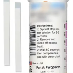 Pack 25 Tiras Reactivos Nitrato Acuario Hidroponia 500ppm