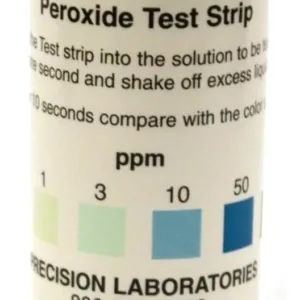 Kit 50 Tiras Reactivo Peroxido Rango Bajo 0-100ppm Piscinas