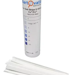 50 Tiras Reactivos Hierro Soluble 0-100ppm Fe2+ Fe3+