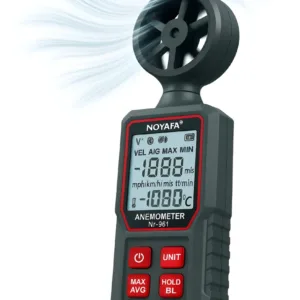 Anemómetro Digital Portátil Medición Velocidad Viento Noyafa NF561