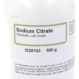 Citrato Sodio Dihidrato Laboratorio Bioquímica Botella 500g ALDON IS28103