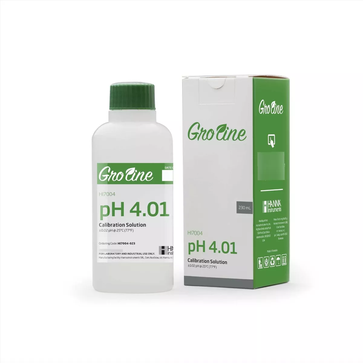 Solución Calibracion Hanna Groline Ph 4.01 Hi7004 230ml