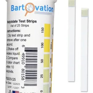 25 Tira Prueba Molibdato 0-350+ Ppm Reactiva Test Agua Bartovation