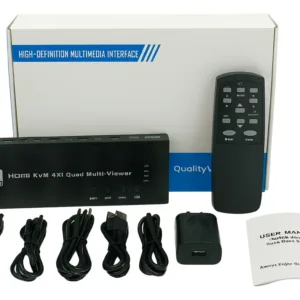 Switch Kvm Hdmi 4 Entradas 1 Salida Vista Múltiple 4k WAZ-K6