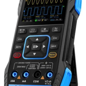 Osciloscopio Multimetro Generador Señal Fnirsi 2c53t Portátil Digital 2 Canales 50mhz Frecuencia De Muestreo 250 Ms/s Con 2 Sondas