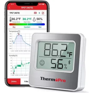 Termómetro Digital Higrómetro Thermopro Humedad Monitor TP357