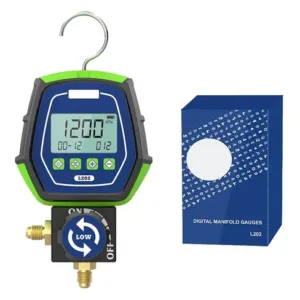 Vacuometro Manómetro Digital Refrigeración Hvac Fugas Temperatura Mrcartool L202 R134a