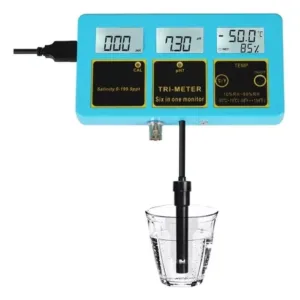 Controlador Monitor Salinidad Sal Ph Temperatura PH-Salinity TEMP 215