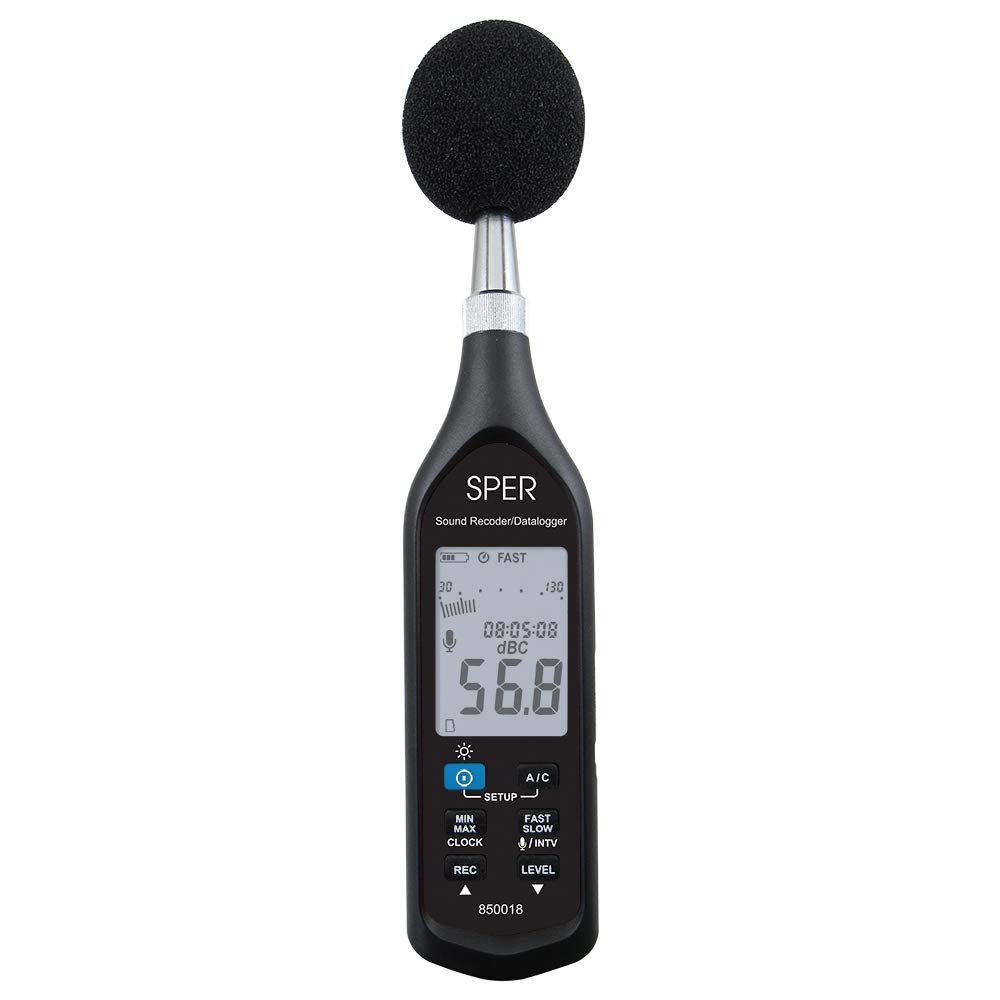 Decibelimetro Grabadora De Sonido Datalogger SPER 850018