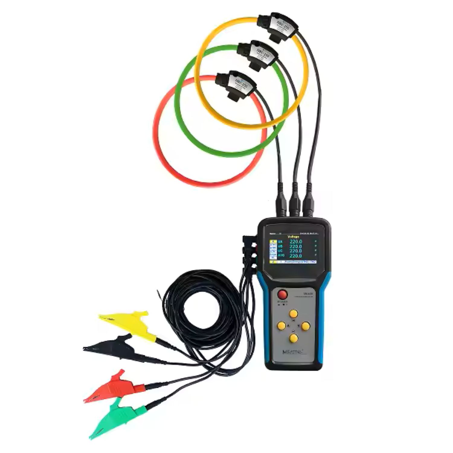 Medidor Analizador Trifasico Digital Portatil Bobina 1000a Meatrol ME-435