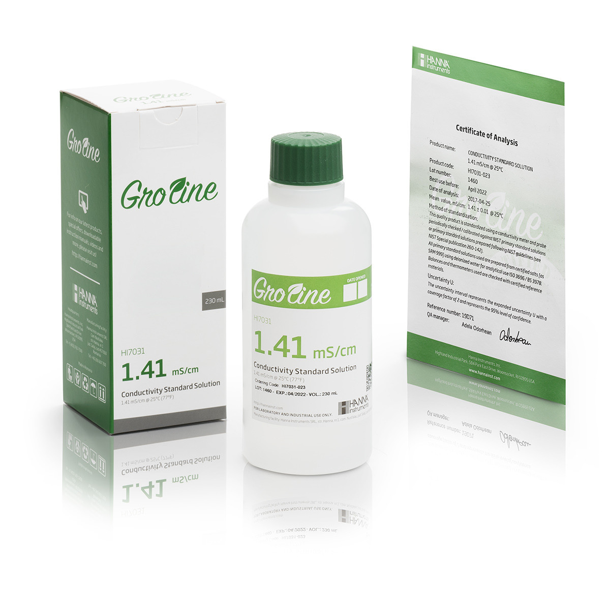 Solución Estándar Conductividad 1413 S/cm Hanna Hi7031-023