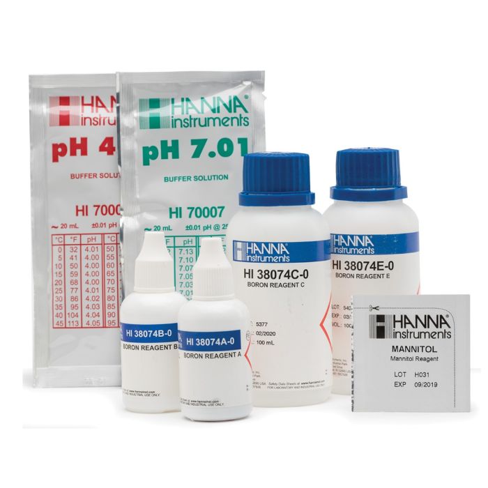 Reactivos Hanna Reemplazo Pruebas Boro Agua Hi38074-100