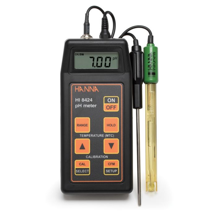 Medidor Ph Orp Mv Temperatura Digital Portatil Hanna Hi8424