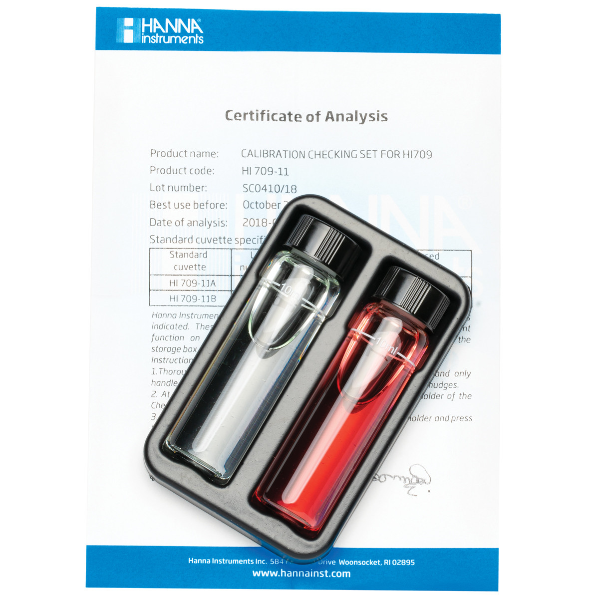 Kit Reactivos Analisis Manganeso Rango Alto Hanna Hi709-11